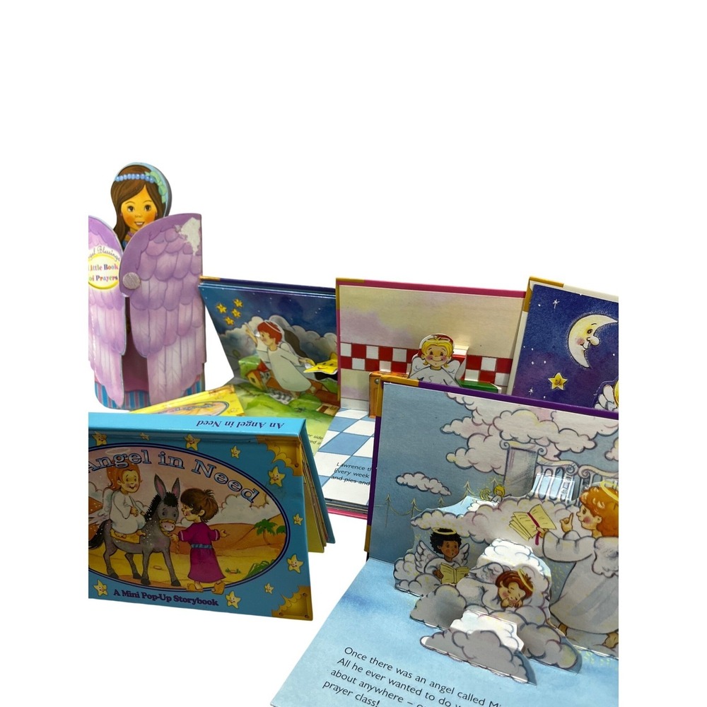 Grandreams Mini Pop-Up Storybook Set of 6 Angel Blessings Little Book of Prayers - Picture 5 of 8